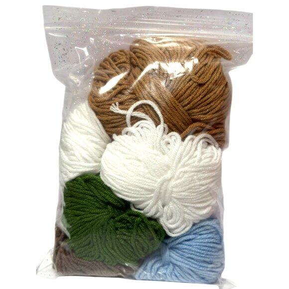 Crochet Kit For Beginners Mini Flower Pots Blue White Everything Included NEW - Picture 9 of 12